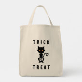  HALLOWEEN Black Cat Tote Bag (Achterkant)