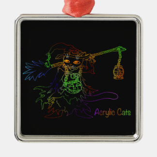 Halloween Black Cat Witch Metalen Ornament