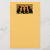 Halloween Black Cats Briefpapier (Voorkant)