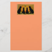 Halloween Black Cats Briefpapier (Voorkant)