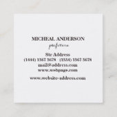 Halloween Black Crow  Vierkante Visitekaartje (Achterkant)