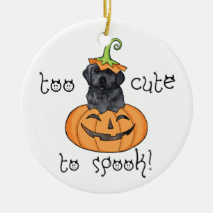 Halloween Black Lab Keramisch Ornament