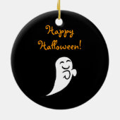 Halloween Black Labrador Cartoon 2 Keramisch Ornament (Achterkant)