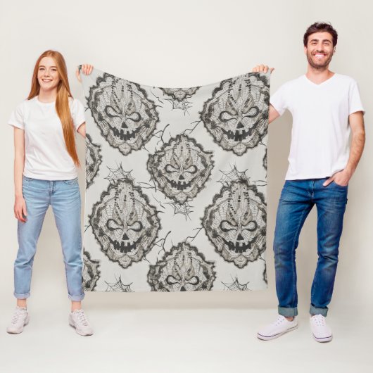 Halloween Black Lace Spiderweb Deken & Kussen – (In situ)