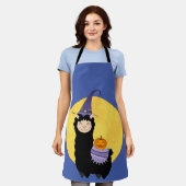 Halloween Black Llama Schort (Gedragen)