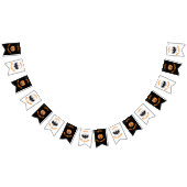 Halloween Black & Oranje Partij Bunting Flags Vlaggetjes (Alle)
