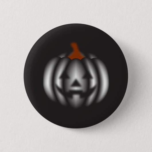 Halloween black pumpkin  ronde button 5,7 cm (Voorkant)