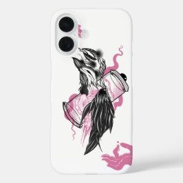 Halloween Black Raven Gothic Apple iPhone 16 Hoesj iPhone 16 Hoesje