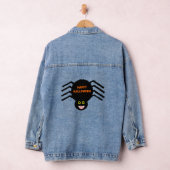 Halloween Black Spider Denim Jacket (Hangar)