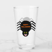 Halloween Black Spider Glas (Achterkant)