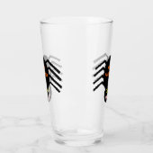 Halloween Black Spider Glas (Links)