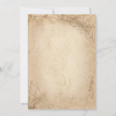 Halloween Black Spider Kaart (Achterkant)