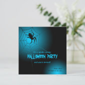 Halloween Black Spider op internet Kaart (Staand voorkant)