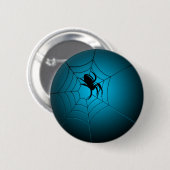 Halloween Black Spider op internet Ronde Button 5,7 Cm (Voorkant /achterkant)