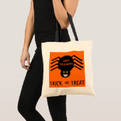 Halloween Black Spider Trick ou sac de traitement (Devant (produit))