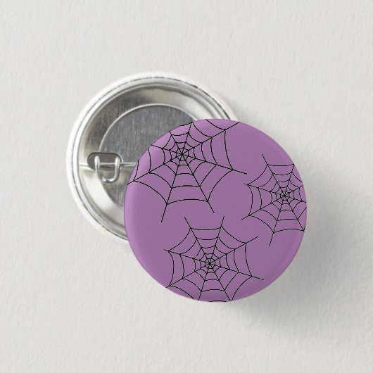 Halloween Black Spiderweb - Armoire ronde Badge (Devant & derrière)