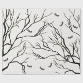 Halloween Black Tree Cadeaupapier (Vlak)