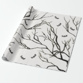 Halloween Black Tree Cadeaupapier (Uitgerold)