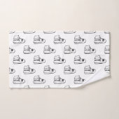 Halloween, Blancs Fantômes, Tricoter Ou Traiter, B (Serviette à main)