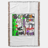Halloween blanket deken (Voorkant Verticaal)