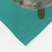 Halloween Blauwgroen en groen Fleece Deken (Hoek)