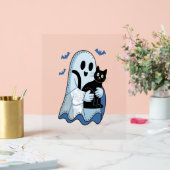 Halloween bleu Denim Ghost et chat (Mariage)