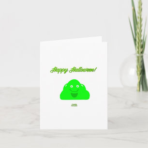 Halloween Blob Verticale Wenskaart Kaart