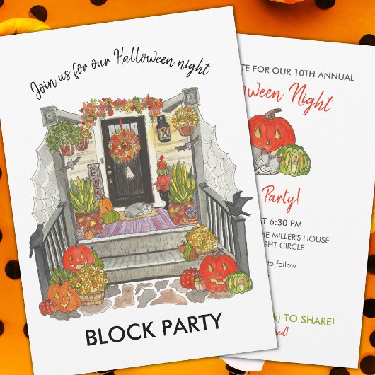 Halloween Block Party Kaart