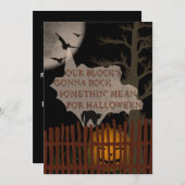 Halloween Block Party Kaart (Voorkant / Achterkant)