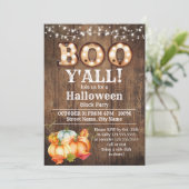 Halloween Block Party Pompoen Herfst Rustiek Kaart (Staand voorkant)