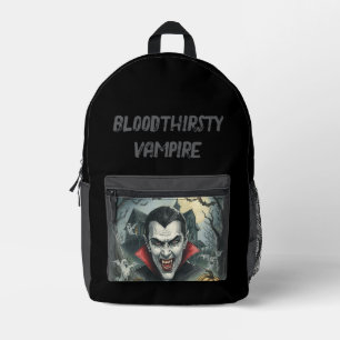 Halloween, Bloeddorstige Vampier, Eng Griezelig Bedrukte Rugzak