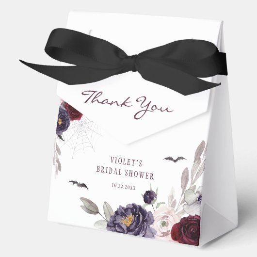 Halloween Bloemig Bruiloftsfeest Bedankdoosjes (Voorkant)