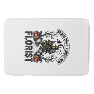 Halloween Bloemist Heks Vintage Geheime Huis T-shi Badmat