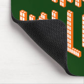 Halloween Blokken Tekst Muismat (Hoek)