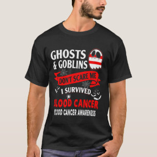 Halloween Blood Cancer Awareness Survivor Gift T-shirt