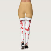 Halloween Blood Splattered Nurse Stockings Leggings (Achterkant)