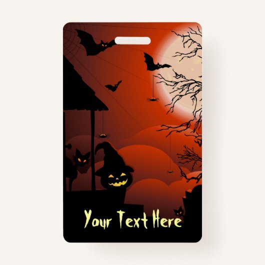 Halloween Bloody Moonlight Nightmare Badge (Voorkant)