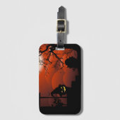 Halloween Bloody Moonlight Nightmare Bagagelabel (Voorkant (verticaal))