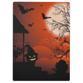 Halloween Bloody Moonlight Nightmare Klembord (Achterkant)