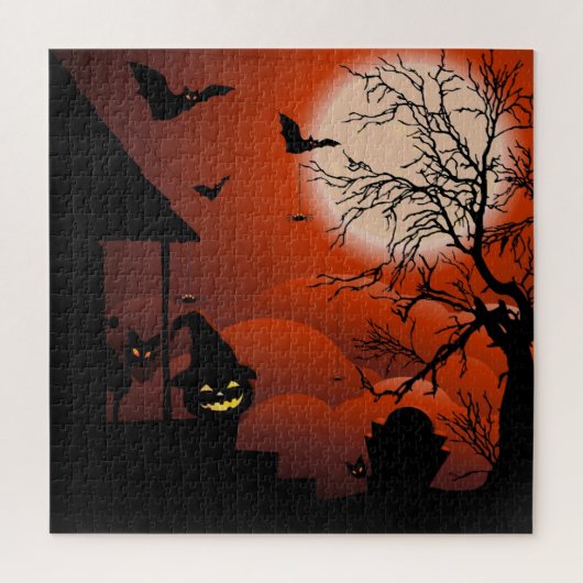Halloween Bloody Moonlight Nightmare Legpuzzel (Verticaal)