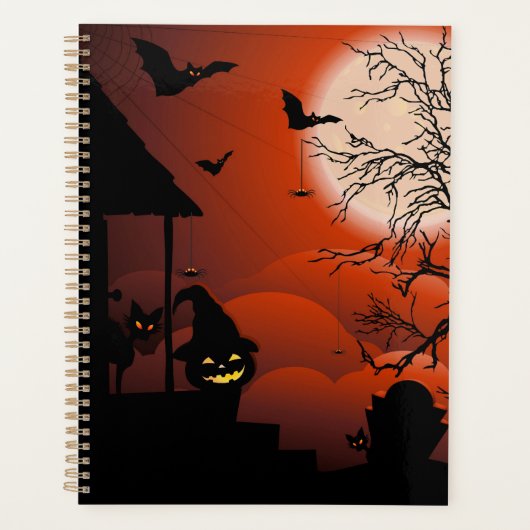 Halloween Bloody Moonlight Nightmare Planner (Voorkant)