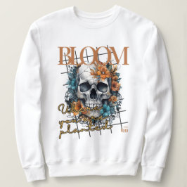 Halloween Bloom Skull Trui