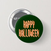 Halloween Blox-tekst Ronde Button 5,7 Cm (Voorkant /achterkant)