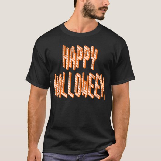Halloween Blox-tekst T-shirt (Voorkant)