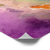 Halloween Blue Heeler met pompoenen eng Poster (Hoek)