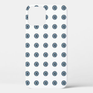 Halloween Blue Polka Dot Eyes iPhone 12 Pro Hoesje