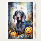 Halloween Bluetick Coonhound avec la peur Citrouil (Dos)