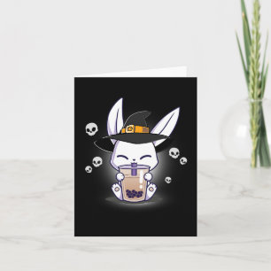 Halloween Bo Bunny Kawaii Anime Witch Bunny Bo Kaart