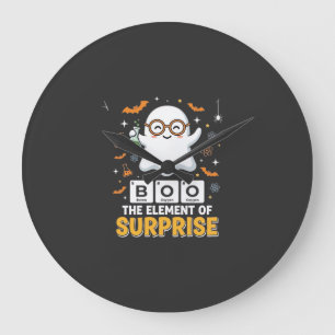 Halloween Boe Element van Verrassing Geest Ontwerp Grote Klok