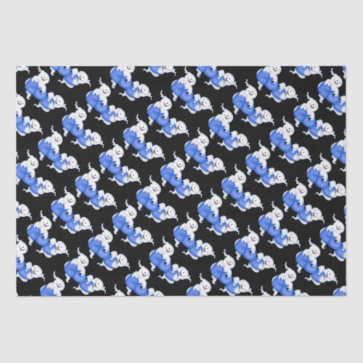 Halloween boe geest betegeld tissuepapier (Voorkant)